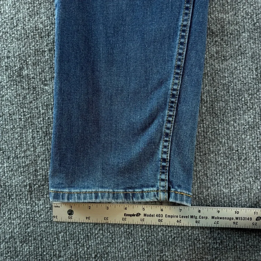 Classic Levi Strauss 505 Regular Fit Straight Leg Blue Denim Jeans Mens 36x30